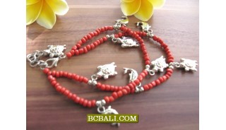 Bali Bead Anklets Charm Bracelets Wholesale Package